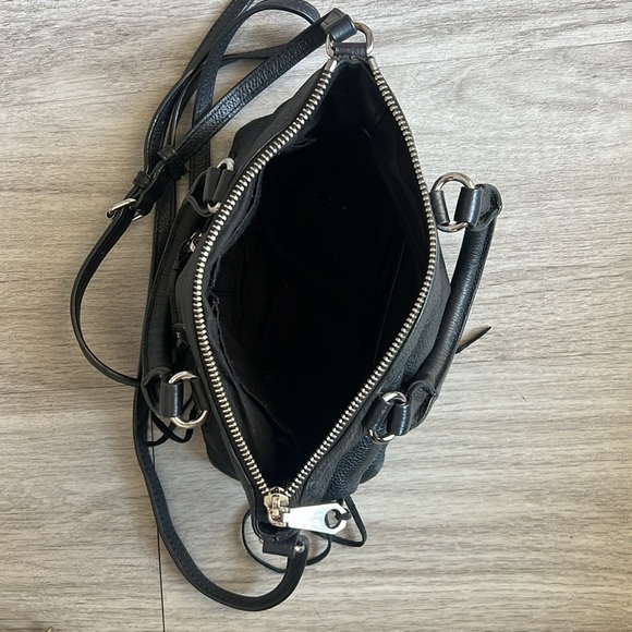 Rebecca Minkoff black leather purse with zippers - Picture 5 of 5